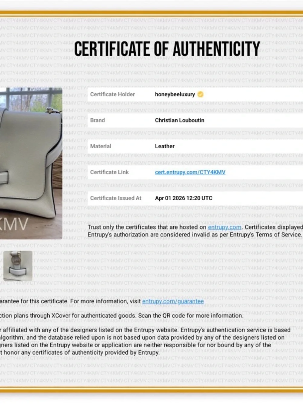 Christian Louboutin White Leather Roubylou Shoulder Bag with 2 straps - Picture 14 of 16